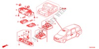INNENLEUCHTE für Honda ODYSSEY LX 5 Türen 5 gang automatikgetriebe 2011