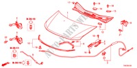 MOTORHAUBE für Honda ODYSSEY EXL 5 Türen 5 gang automatikgetriebe 2011