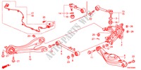 UNTERER ARM, HINTEN für Honda ODYSSEY TOURING 5 Türen 6 gang automatikgetriebe 2011