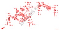 VORDERER HILFSRAHMEN/HINTERER TRAEGER für Honda ODYSSEY LX 5 Türen 5 gang automatikgetriebe 2011