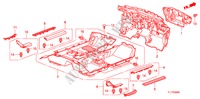 BODENMATTE für Honda ACCORD 2.4 EXECUTIVE 4 Türen 5 gang automatikgetriebe 2009