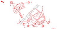 GUMMITUELLE(HINTEN) für Honda ACCORD 2.4 TYPE S 4 Türen 6 gang-Schaltgetriebe 2009