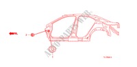 GUMMITUELLE(SEITEN) für Honda ACCORD 2.4 TYPE S 4 Türen 6 gang-Schaltgetriebe 2009