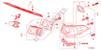 HECKLEUCHTE/KENNZEICHENBELEUCHTUNG für Honda ACCORD 2.4 EXECUTIVE 4 Türen 5 gang automatikgetriebe 2009