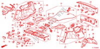 HINTERE ABLAGE/SEITENVERKLEIDUNG für Honda ACCORD 2.4 EXECUTIVE 4 Türen 5 gang automatikgetriebe 2009