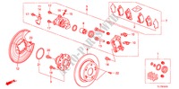 HINTERRADBREMSE(1) für Honda ACCORD 2.0 EXECUTIVE 4 Türen 5 gang automatikgetriebe 2009