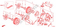 KLIMAANLAGE (KOMPRESSOR) (2.4L) für Honda ACCORD 2.4 TYPE S 4 Türen 6 gang-Schaltgetriebe 2009