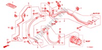 KLIMAANLAGE (SCHLAEUCHE/LEITUNGEN) (2.0L) (RH) für Honda ACCORD 2.0 ES 4 Türen 6 gang-Schaltgetriebe 2009