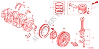 KURBELWELLE/KOLBEN (DIESEL) für Honda ACCORD 2.2 ES 4 Türen 6 gang-Schaltgetriebe 2009