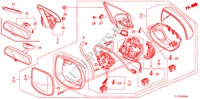 SPIEGEL für Honda ACCORD 2.4 EXECUTIVE 4 Türen 5 gang automatikgetriebe 2009