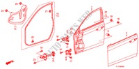 TUERTAFELN, VORNE für Honda ACCORD 2.4 TYPE S 4 Türen 6 gang-Schaltgetriebe 2009