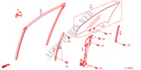 VORDERE TUERSCHEIBE/ REGLER für Honda ACCORD 2.4 EXECUTIVE 4 Türen 5 gang automatikgetriebe 2009