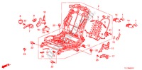 VORNE SITZKOMPONENTEN (R.)(MANUELLE HOEHE) für Honda ACCORD 2.2 ES 4 Türen 6 gang-Schaltgetriebe 2009