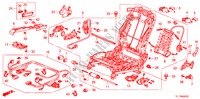 VORNE SITZKOMPONENTEN (R.)(VOLLE LEISTUNG, SITZ) (2) für Honda ACCORD 2.2 EX 4 Türen 5 gang automatikgetriebe 2009