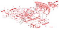 BODENMATTE für Honda ACCORD 2.2 ELEGANCE 4 Türen 5 gang automatikgetriebe 2010