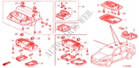 INNENLEUCHTE(1) für Honda ACCORD 2.0 ELEGANCE 4 Türen 6 gang-Schaltgetriebe 2010
