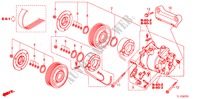 KLIMAANLAGE(KOMPRESSOR)(2.4L) für Honda ACCORD 2.4 TYPE S 4 Türen 5 gang automatikgetriebe 2010