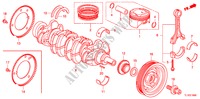 KURBELWELLE/KOLBEN für Honda ACCORD 2.4 EXECUTIVE 4 Türen 5 gang automatikgetriebe 2011