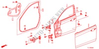 TUERTAFELN, VORNE für Honda ACCORD 2.2 ELEGANCE 4 Türen 5 gang automatikgetriebe 2010