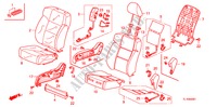 VORDERSITZ(R.)(LH) für Honda ACCORD 2.2 S-H 4 Türen 6 gang-Schaltgetriebe 2010