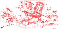 VORNE SITZKOMPONENTEN(L.)(VOLLE LEISTUNG, SITZ)(2) für Honda ACCORD 2.4 EXECUTIVE 4 Türen 5 gang automatikgetriebe 2010