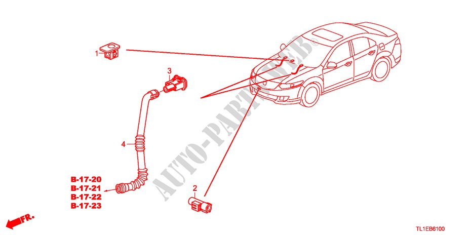 KLIMAANLAGE/HEIZKOERPER(SENSOR) für Honda ACCORD 2.0 COMFOT 4 Türen 6 gang-Schaltgetriebe 2011
