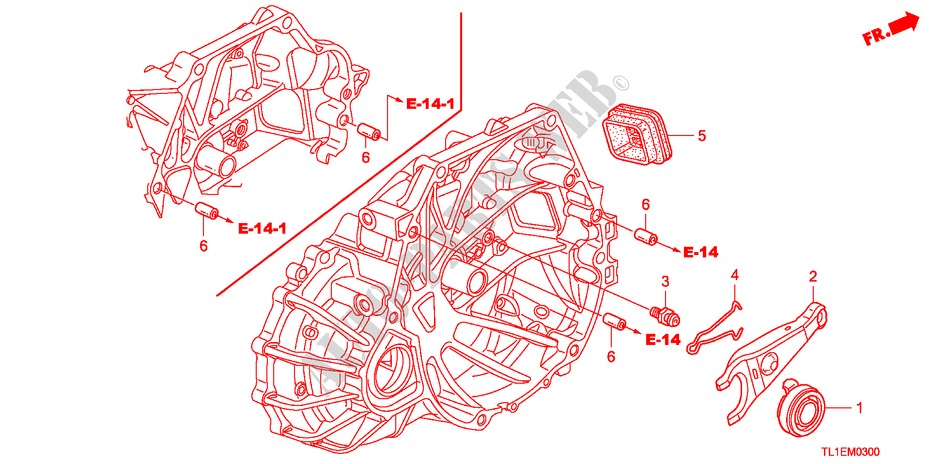 KUPPLUNGSFREIGABE für Honda ACCORD 2.0 COMFOT 4 Türen 6 gang-Schaltgetriebe 2011