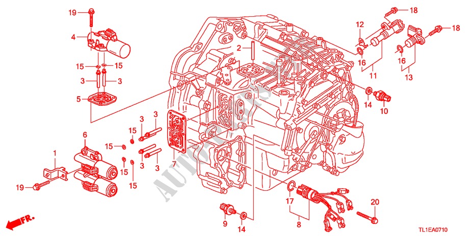 SOLENOID für Honda ACCORD 2.0 ELEGANCE 4 Türen 5 gang automatikgetriebe 2011