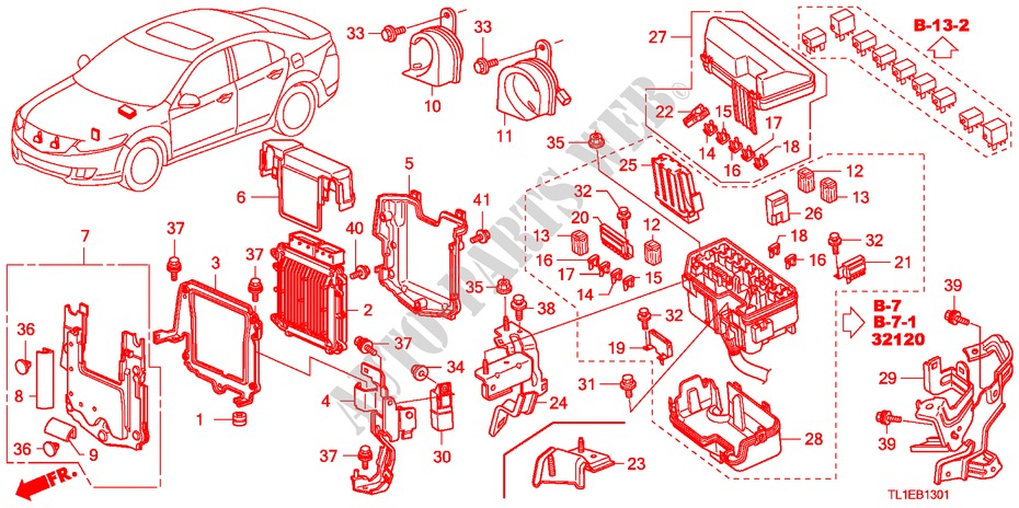 STEUERGERAT(MOTORRAUM)(1)(DIESEL) für Honda ACCORD 2.2 EXECUTIVE 4 Türen 5 gang automatikgetriebe 2011