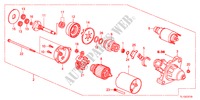 ANLASSER(DENSO)(DIESEL)(MT) für Honda ACCORD 2.2 TYPE S-H 4 Türen 6 gang-Schaltgetriebe 2012