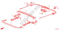 DACHGLEITTEILE für Honda ACCORD 2.0 EXECUTIVE 4 Türen 5 gang automatikgetriebe 2012