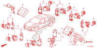 EINPARKSENSOR für Honda ACCORD 2.2 EXECUTIVE 4 Türen 5 gang automatikgetriebe 2012