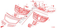 GRILL, VORNE für Honda ACCORD 2.4 EXECUTIVE 4 Türen 6 gang-Schaltgetriebe 2012