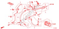 KLIMAANLAGE(SCHLAEUCHE/LEITUNGEN)(2.0L)(LH) für Honda ACCORD 2.0 S 4 Türen 6 gang-Schaltgetriebe 2012