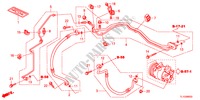 KLIMAANLAGE(SCHLAEUCHE/LEITUNGEN)(2.4L)(RH) für Honda ACCORD 2.4 S 4 Türen 6 gang-Schaltgetriebe 2012
