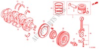 KURBELWELLE/KOLBEN(DIESEL) für Honda ACCORD 2.2 TYPE S-H 4 Türen 6 gang-Schaltgetriebe 2012