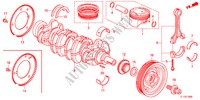 KURBELWELLE/KOLBEN für Honda ACCORD 2.0 COMFOT 4 Türen 6 gang-Schaltgetriebe 2012