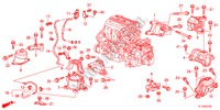 MOTORBEFESTIGUNGEN(2.4L)(AT) für Honda ACCORD 2.4 TYPE S 4 Türen 5 gang automatikgetriebe 2012