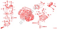 MOTORBEFESTIGUNGEN(DIESEL)(AT) für Honda ACCORD 2.2 ES-GT 4 Türen 5 gang automatikgetriebe 2012
