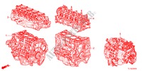 MOTOREINHEIT/GETRIEBE KOMPL. für Honda ACCORD 2.4 S 4 Türen 5 gang automatikgetriebe 2012