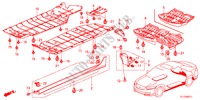 SEITENSCHWELLER ZIERLEISTE/GEHAEUSEUNTERTEIL für Honda ACCORD 2.2 S 4 Türen 5 gang automatikgetriebe 2012