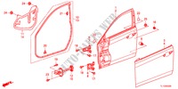 TUERTAFELN, VORNE für Honda ACCORD 2.2 ELEGANCE 4 Türen 5 gang automatikgetriebe 2012