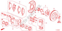 VORDERRADBREMSE(1) für Honda ACCORD 2.0 COMFOT 4 Türen 6 gang-Schaltgetriebe 2012