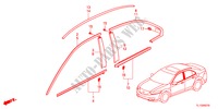 ZIERLEISTE für Honda ACCORD 2.4 EXECUTIVE 4 Türen 5 gang automatikgetriebe 2012