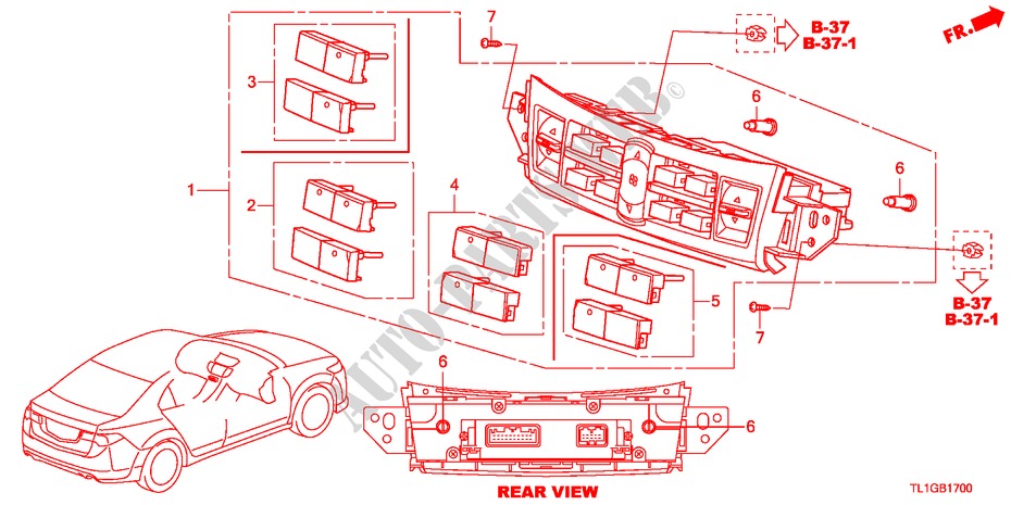 HEIZUNGSREGLER für Honda ACCORD 2.2 S 4 Türen 6 gang-Schaltgetriebe 2012