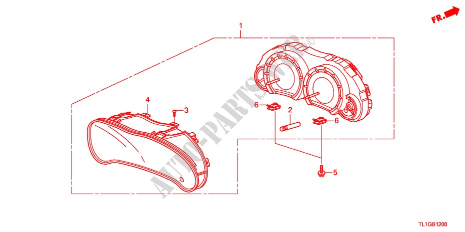 MESSGERAET für Honda ACCORD 2.2 S 4 Türen 6 gang-Schaltgetriebe 2012