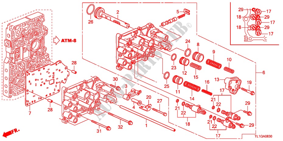 SERVOGEHAEUSE für Honda ACCORD 2.0 ELEGANCE 4 Türen 5 gang automatikgetriebe 2012
