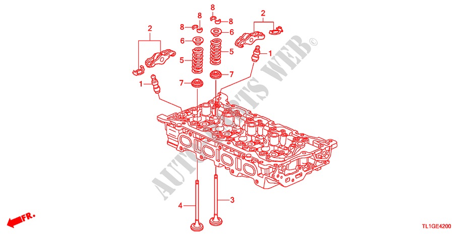 VENTIL/KIPPHEBEL(DIESEL) für Honda ACCORD 2.2 S 4 Türen 6 gang-Schaltgetriebe 2012