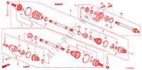 ANTRIEBSWELLE, VORNE/HALBWELLE(DIESEL) für Honda ACCORD TOURER 2.2 EX-GT 5 Türen 5 gang automatikgetriebe 2009