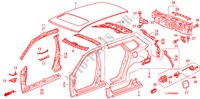 AUSSENBLECHE/TAFEL, HINTEN für Honda ACCORD TOURER 2.2 EX-GT 5 Türen 6 gang-Schaltgetriebe 2009